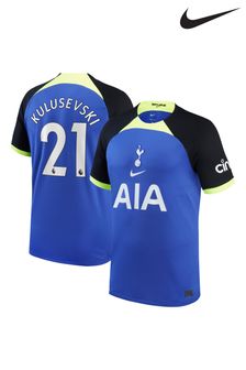 Petrolblau - Kulusevski - 21 - Nike Tottenham Hotpsur FC 22/23 Fußballtrikot für Auswärtsspiele (D48629) | 140 €