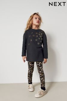 Strass Stern Animal Top und Leggings Set (3-16yrs) (D48860) | 21 € - 27 €