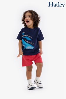 Hatley Blue These Three Whales Slouchy T-Shirt (D48968) | €11