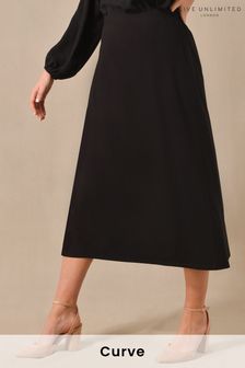 Live Unlimited Black Curve Jersey Midi Skirt (D49090) | €24