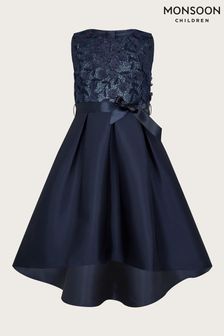 Monsoon Blue Anika High Low Bridesmaid Dress (D49404) | $92 - $108