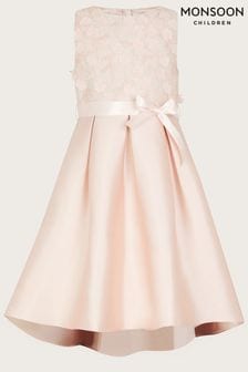 Monsoon Pink Anika High Low Bridesmaid Dress (D49413) | €34 - €40