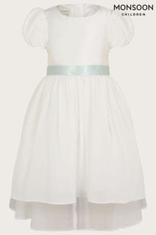 Платье для подружки невесты с асимметричной Бабочка сзади Monsoon Бежевый цвет Cherish (D49533) | €36 - €43