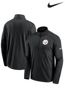 Nike Black NFL Fanatics Pittsburgh Steelers Pacer Half Zip Jacket (D49540) | LEI 328