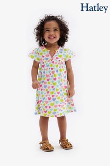 Hatley White Bubble Hearts Pocket Puff Dress (D49551) | €17