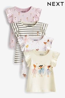 Ballerina Vests 4 Pack (3mths-7yrs) (D49804) | TRY 414 - TRY 506