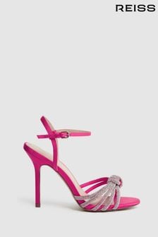 Reiss Pink Estel Embellished Heeled Sandals (D49968) | ₪ 1,371
