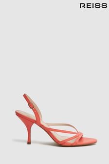 Reiss Coral Clara Strappy Mid Heel Sandals (D49973) | 93,240 Ft