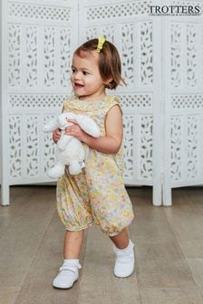 Trotters London Little Yellow Liberty Buttercup Betsy Willow Romper (D50157) | €35