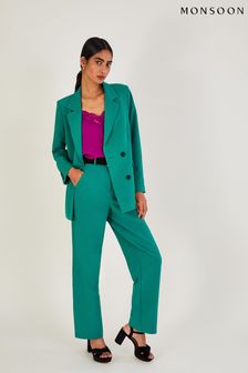 Monsoon Green Madelyn Double Breasted Jacket (D50446) | €54