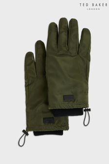Ted Baker Glowin Wattierte Handschuhe aus Nylon, Khakigrün (D50523) | 93 €