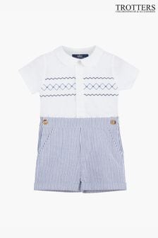 Trotters London Little Navy/white Cotton Rupert Set (D50660) | kr1 650 - kr1 740