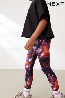 Noir/rouge imprimé galaxie - Legging de sport (3-16 ans) (D50714) | 16€ - 23€