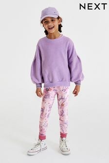 Flieder-Violett - Sweatshirt und Leggings im Set (3-16yrs) (D50786) | 21 € - 26 €
