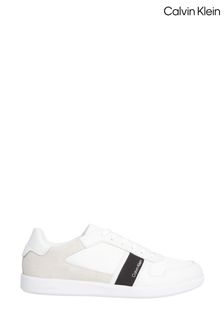 Calvin Klein Low Top Mix Media White Trainers (D50900) | €102