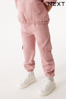 Rosa - Pantalones de chándal cargo con diseño utilitario (3-16 años) (D50906) | 14 € - 21 €
