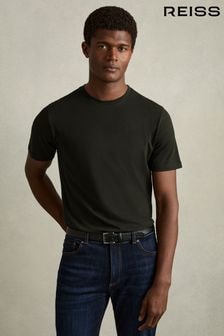 Reiss Oxidised Green Bless Marl Crew Neck T-Shirt (D50923) | $50