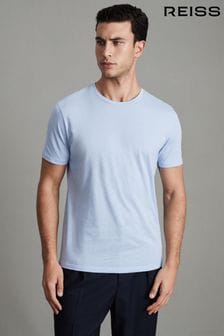 Reiss Soft Blue Bless Marl Crew Neck T-Shirt (D50925) | OMR21