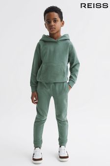 Reiss Fern Green Ali Garment Dye Jersey Joggers (D50960) | €30