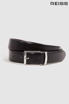 Reiss Black/Dark Brown Ricky Reversible Leather Belt (D51053) | $120