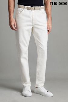 Reiss Ecru Santorini Tapered Slim Fit Jeans (D51074) | ₪ 860