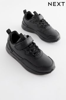 أسود - حذاء رياضي بحزام واحد (D51188) | 12 ر.ع - 15 ر.ع