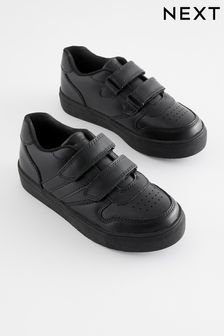 Black School Strap Touch Fastening Shoes (D51190) | KRW59,800 - KRW76,900