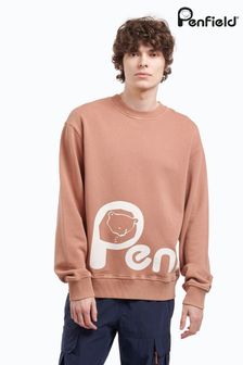 Penfield Orange Large Bear Print Acid Wash Sweatshirt (D51229) | 114 €