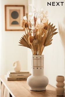 Natural Scandi Weave Detail Vase (D51809) | $50