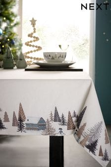 Grey Christmas Scene Table Cloth (D51826) | €30 - €38
