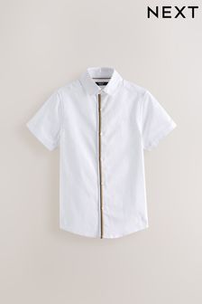 White Tipped Collar Shirt (3-16yrs) (D51896) | KRW32,000 - KRW42,700
