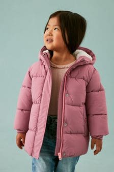 Pink Shower Resistant Padded Coat (3mths-7yrs) (D51935) | $76 - $88