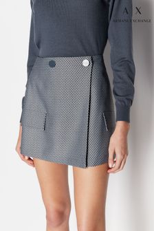 Armani Exchange Blue Mini Check Skirt (D52080) | €82