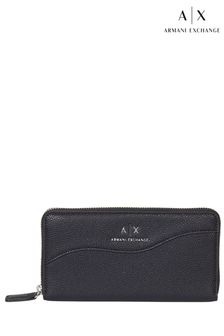 Черный кошелек на молнии с логотипом Armani Exchange (D52118) | €56