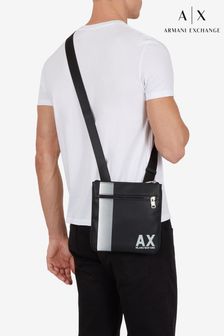 Черная сумка с длинным ремешком и логотипом Armani Exchange (D52125) | €126