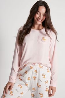 Anya Madsen Pink Foxy Pyjama Set (D52654) | €13.50