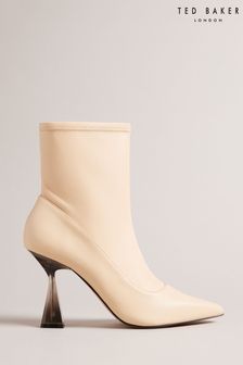 Ted Baker Liya Natural Stretch Leather High Heeled Ankle Boots (D52665) | 202 €