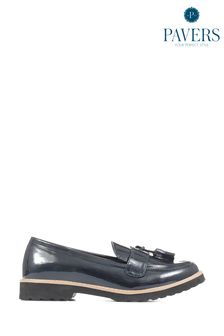 Pavers Blue Chunky Tassel Loafers