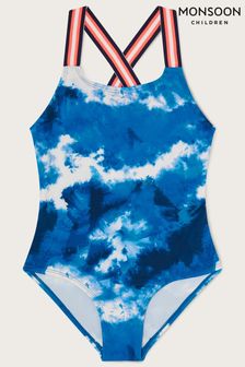 Niebieski strój kąpielowy Monsoon w abstrakcyjny wzór (D53202) | 57 zł - 69 zł