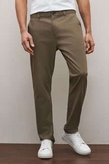 Light Brown Slim Stretch Chino Trousers (D53326) | €24