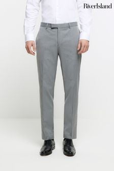 River Island Skinny Twill Suit Trousers