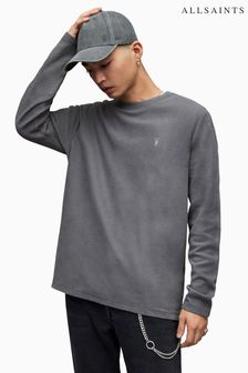 Allsaints Rowe Langärmeliges Sweatshirt mit Rundhalsausschnitt, Grau (D53438) | 74 €