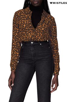 Рубашка с леопардовым принтом Whistles (D53452) | €45