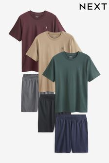 紅色/綠色/土灰色 - 睡衣套裝3件裝 (D53532) | HK$474