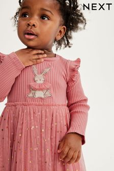 Ružová so zajacom - Tutu šaty Character (3 mes. – 7 rok.) (D53756) | €26 - €31