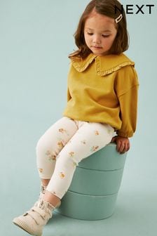 Yellow Floral Collared Sweatshirt and Leggings Set (3mths-7yrs) (D53799) | €18.50 - €24