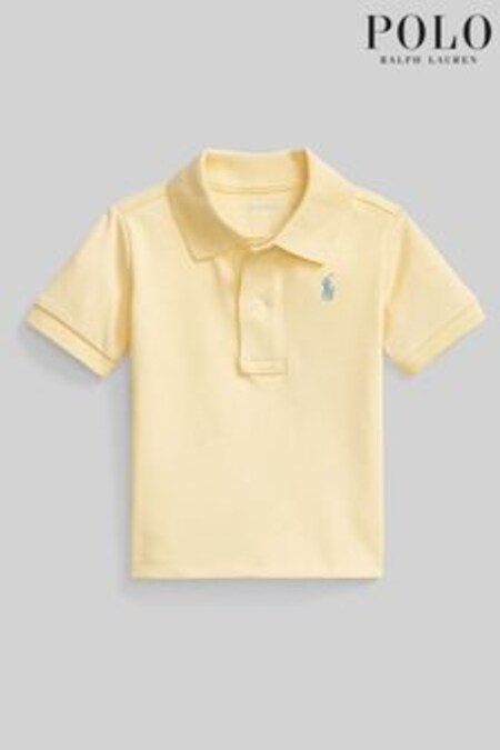 Tricou polo cu logo polo la Ralph Lauren Bebeluși Galben (D54490) | 281 LEI