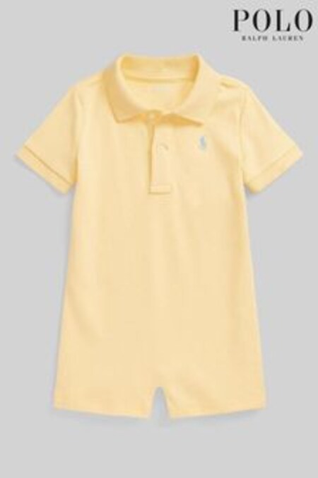 Galben - Salopetă Polo Ralph Lauren Baby cu logo (D54493) | 394 LEI