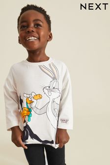 Ecru, Weiß - Looney Tunes Langärmeliges T-Shirt und Leggings-Set (3 Monate bis 8 Jahre) (D54740) | 13 € - 16 €