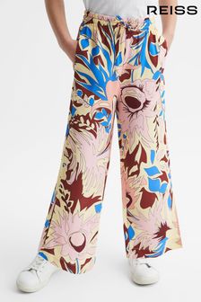 Reiss Lilac Liv Junior Floral Printed Straight Leg Trousers (D54749) | €67